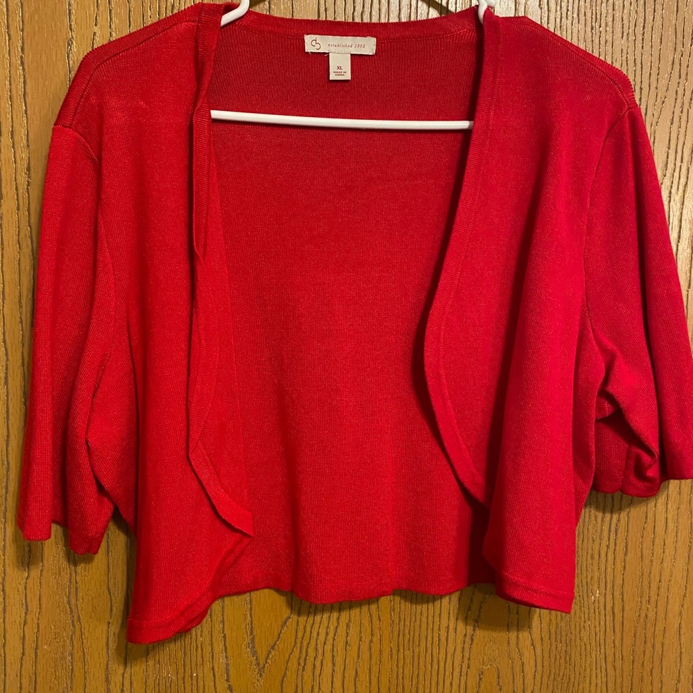 Red shrug